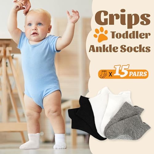 Non-Slip Toddler Socks for 1-7 Years