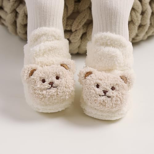 COSANKIM Baby Booties Newborn Fleece Non-Slip Cold Weather