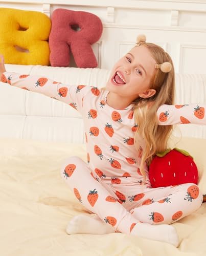 Bamboo Viscose Toddler Girls Pajama Sets