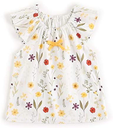 Sanlutoz Summer Baby Girl Clothing Set Floral Cotton Top and Bloomers