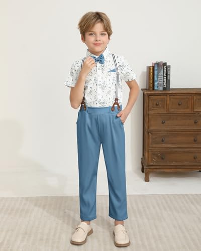 YUEMION Toddler Boy Suit Wedding Dress Set