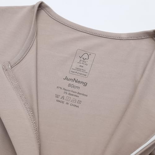 Bamboo Baby Romper with Mittens for Safe Cot Sleep