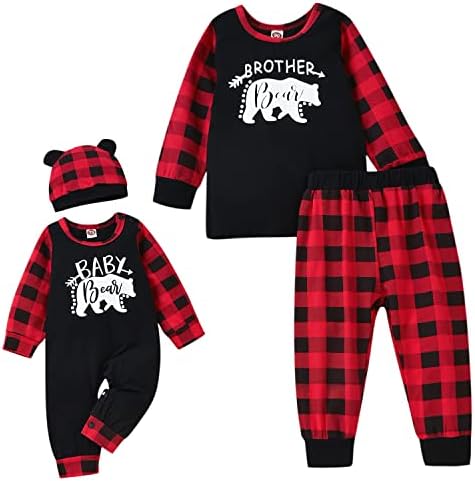 Aalizzwell Baby Romper Brother Set