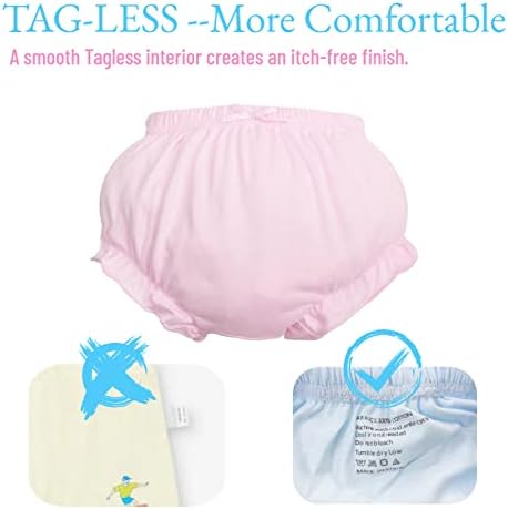 7Pack Baby Bloomers Soft Comfortable for Toddler Girls