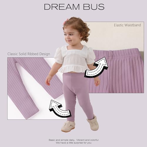 DREAM BUS 5-Piece Toddler Girls Pants Set - Style Comfort and Durability