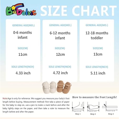 Babelvit Soft Fleece Booties for Babies
