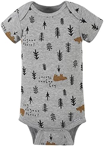 Gerber Baby Boys Four-Pack Short Sleeve Onesies Bodysuits