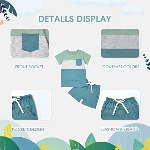 Toddler Boy Summer Outfit Set 12M-5T