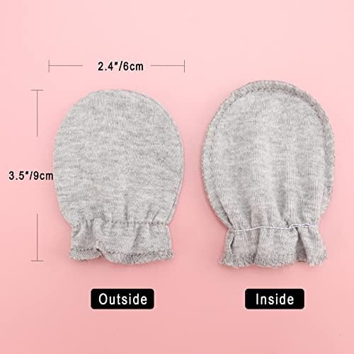 DRESHOW Baby mittens Soft Elastic 8 Pairs for 0-6 Months