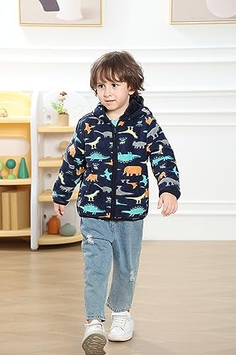 Feidoog Toddler Fleece Jacket - Soft Waterproof Cute Design Perfect for Kids