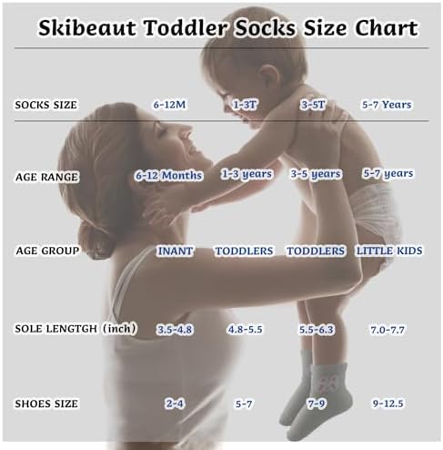 Cushy Grip Non-Slip Baby Socks for Girls Soft toddler wool socks