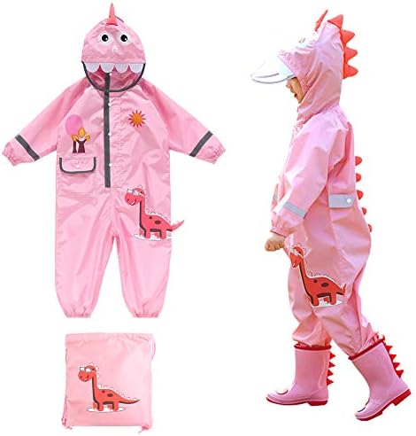 Rainy Day Fun Dinosaur-Printed Toddler Raincoat
