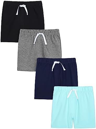 Resinta 4-Piece Baby Boys Cotton Shorts
