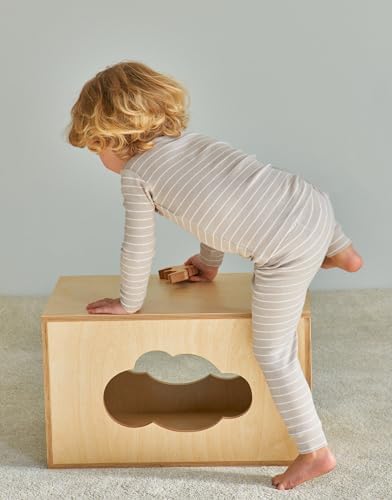 Moimoln 12M-8Y Ribbed Stripe Pajamas