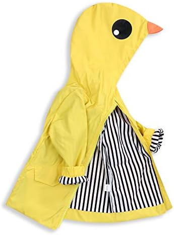 YOUNGER TREE Cute Duck Raincoat Hoodie for Toddler Baby Boy Girl