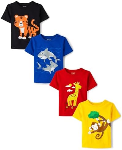 The Childrens Place Boys and Toddler Animal Graphic T-Shirts