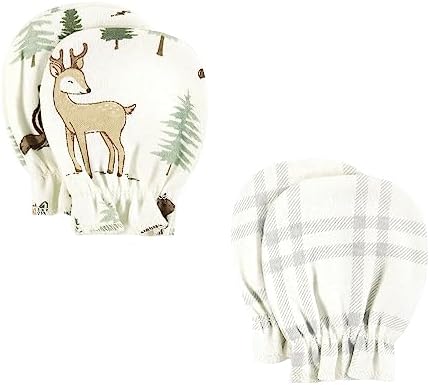 Hudson Baby Unisex Cotton Scratch Mittens