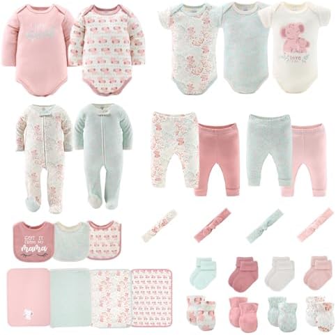Perfect Layering Set for Little Girls - Floral Elephant Design