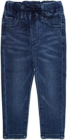 KIDSCOOL SPACE Baby Girls Washable Soft Cotton Denim Jeans
