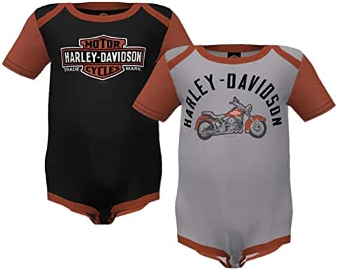 Harley-Davidson 2-Pack Comfortable Stylish Baby Boys Crested Closers