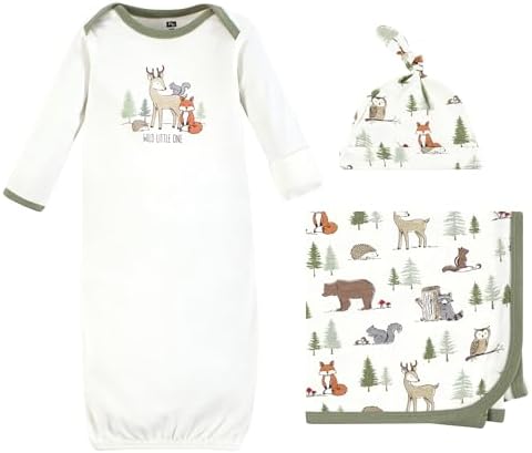 Unisex Baby Gown Set for 0-6 Months Hudson Baby
