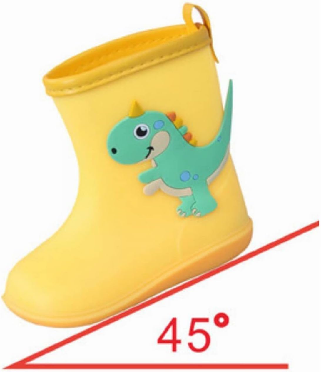 tiny toddlers rain boots waterproof Dinosaur theme Cute Easy on off