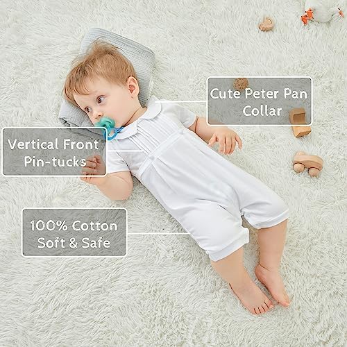 Pureborn Unisex Baby Jumpsuit - Soft Cozy Cotton Romper