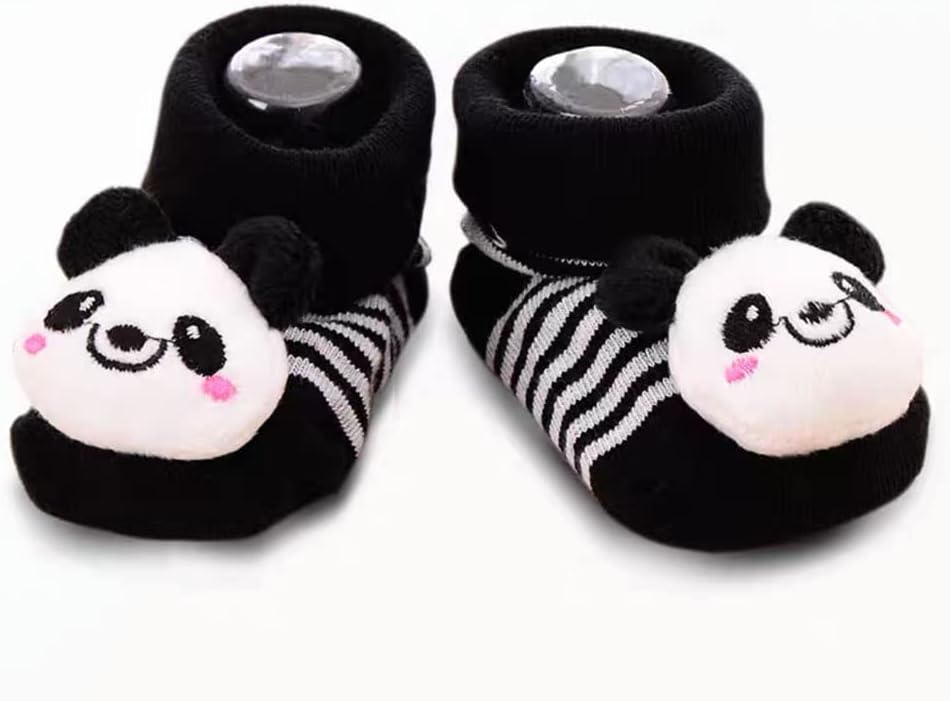 6-Piece Baby 3D Cartoon Anti-Skid Booties
