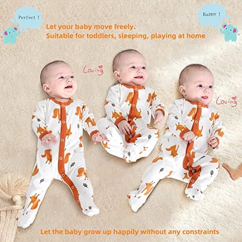 Infant Boys Girls Footie Onesies
