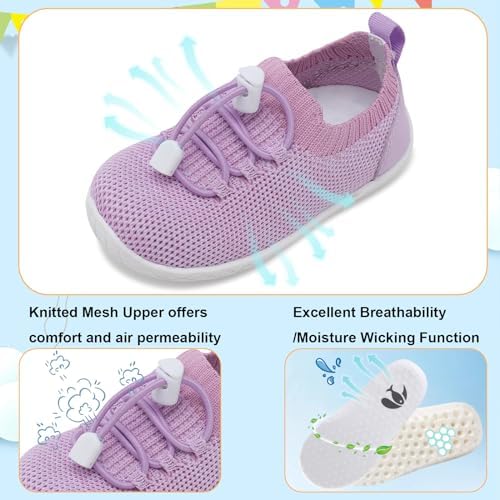 FEETCITY Baby First Walking Shoes Lightweight Comfort for Babys First Steps