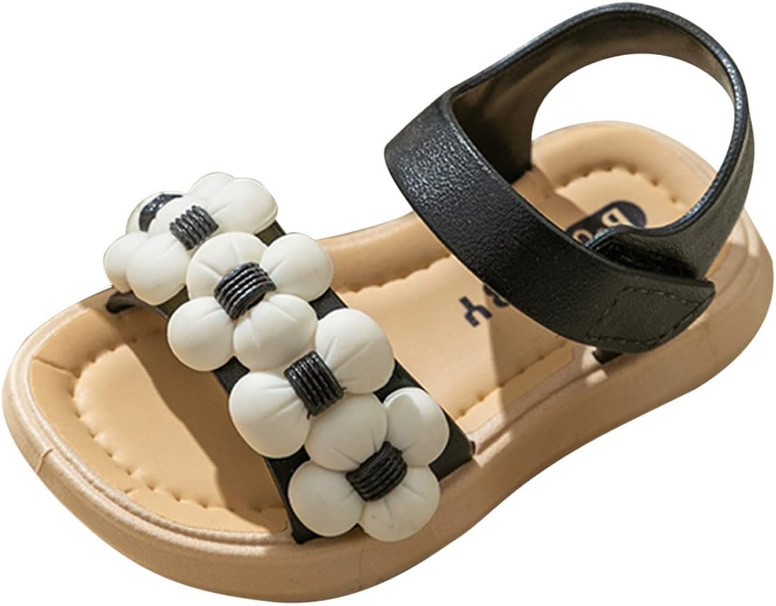 Perfect for Summer Comfortable Stylish Toddler Sandals with Flowers