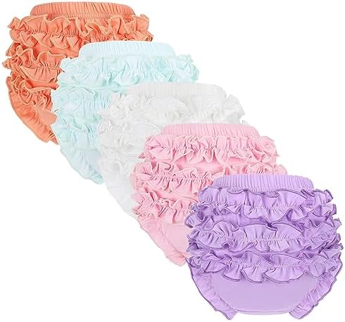 Perfect Gift for Baby - Cute Ruffle Diaper Covers x5