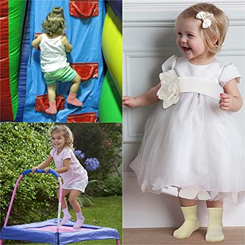 GRPSKCOS 12 Pairs Non-Slip Baby Socks for 0-7 Years