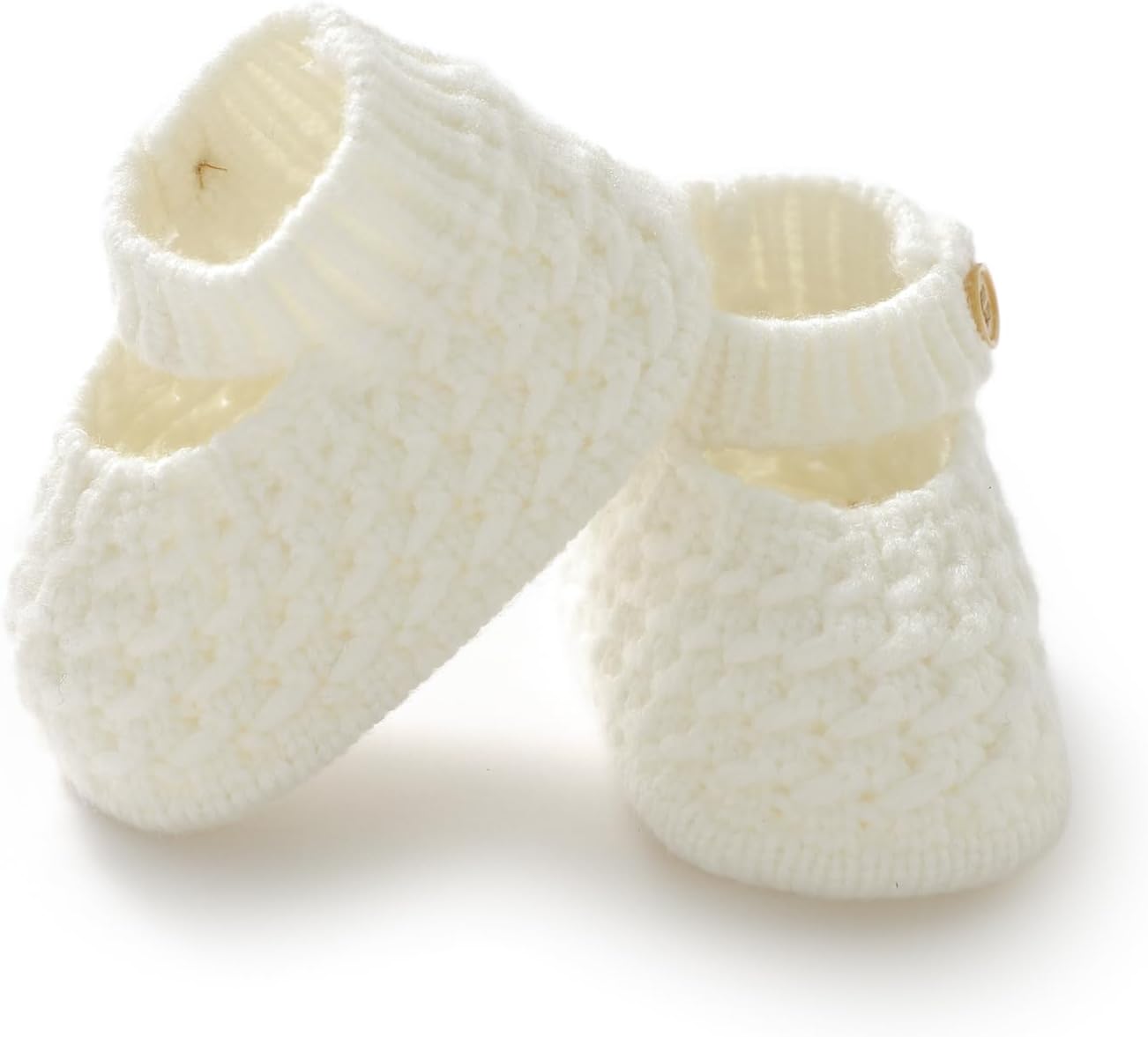 Opewod Baby Booties Soft Warm Hand Knit Socks Shoes for Newborn