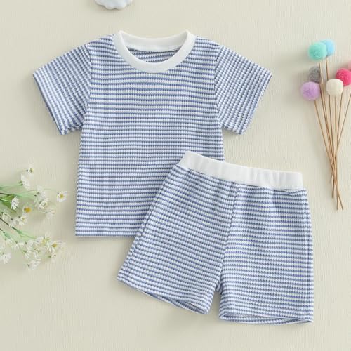 VISGOGO Baby Toddler Summer 2 Piece Short Set