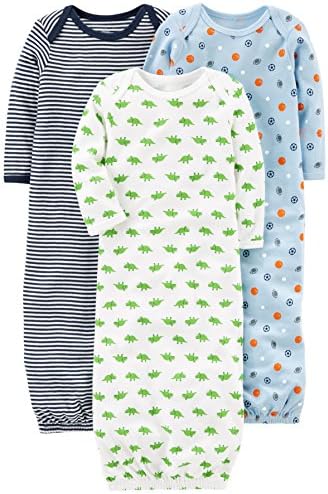 Simple Joys by Carters Baby Boys Cotton Sleeper Gown Pack of 3