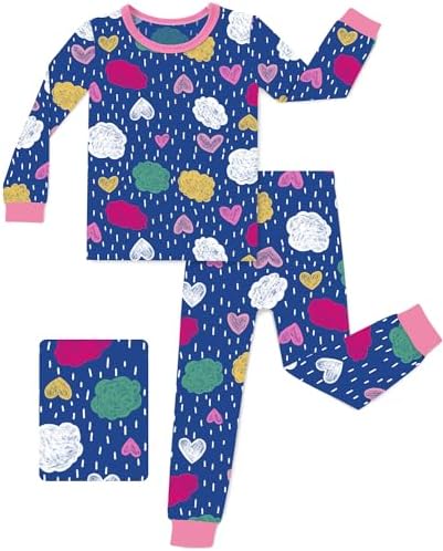 Lightweight bamboo viscose pajama set for toddlers