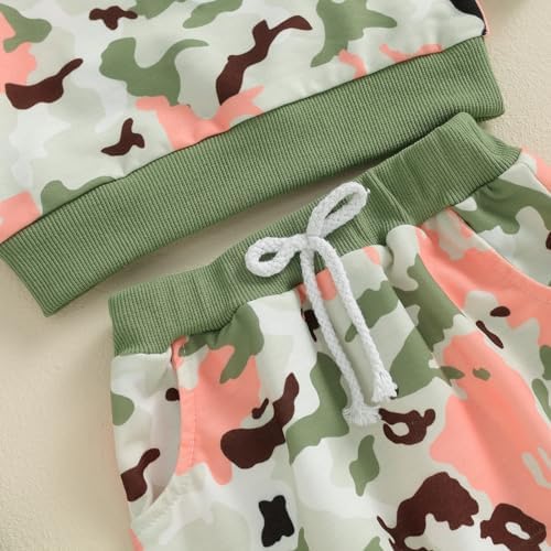 Camo Sweatshirt and Jogger Pants Set for Baby Girls