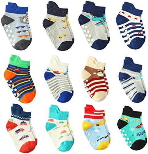 Perfect Gift for Toddler Boys - Anti-Slip Grip Socks