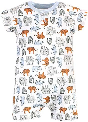 Touched by Nature Organic Cotton Rompers for Baby-Boys