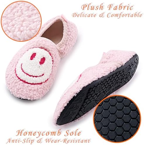 Soofylia Cute Kids Smiley Face Slippers
