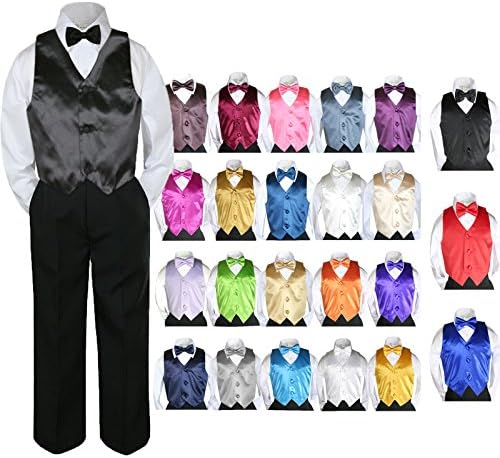 Premium Black 4-Piece Suit Set for Boys