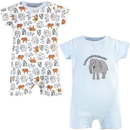 Touched by Nature Organic Cotton Rompers for Baby-Boys