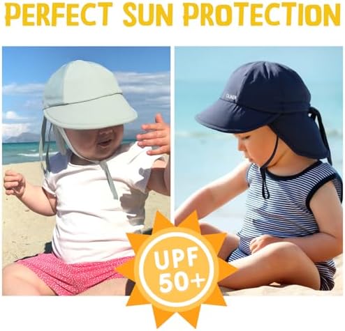 2-Piece Baby Sun Hat Set - UPF50 Quick-Drying toddler-friendly