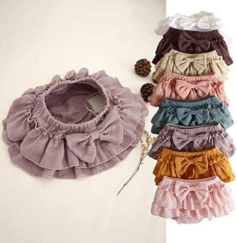 Newborn Girl Cotton Skirt Set with Built-in Shorts