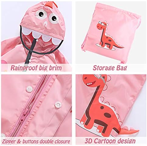 Rainy Day Fun Dinosaur-Printed Toddler Raincoat