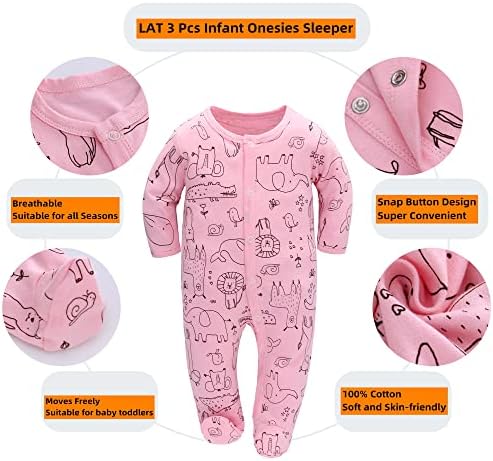 Infant Boys Girls Footie Onesies