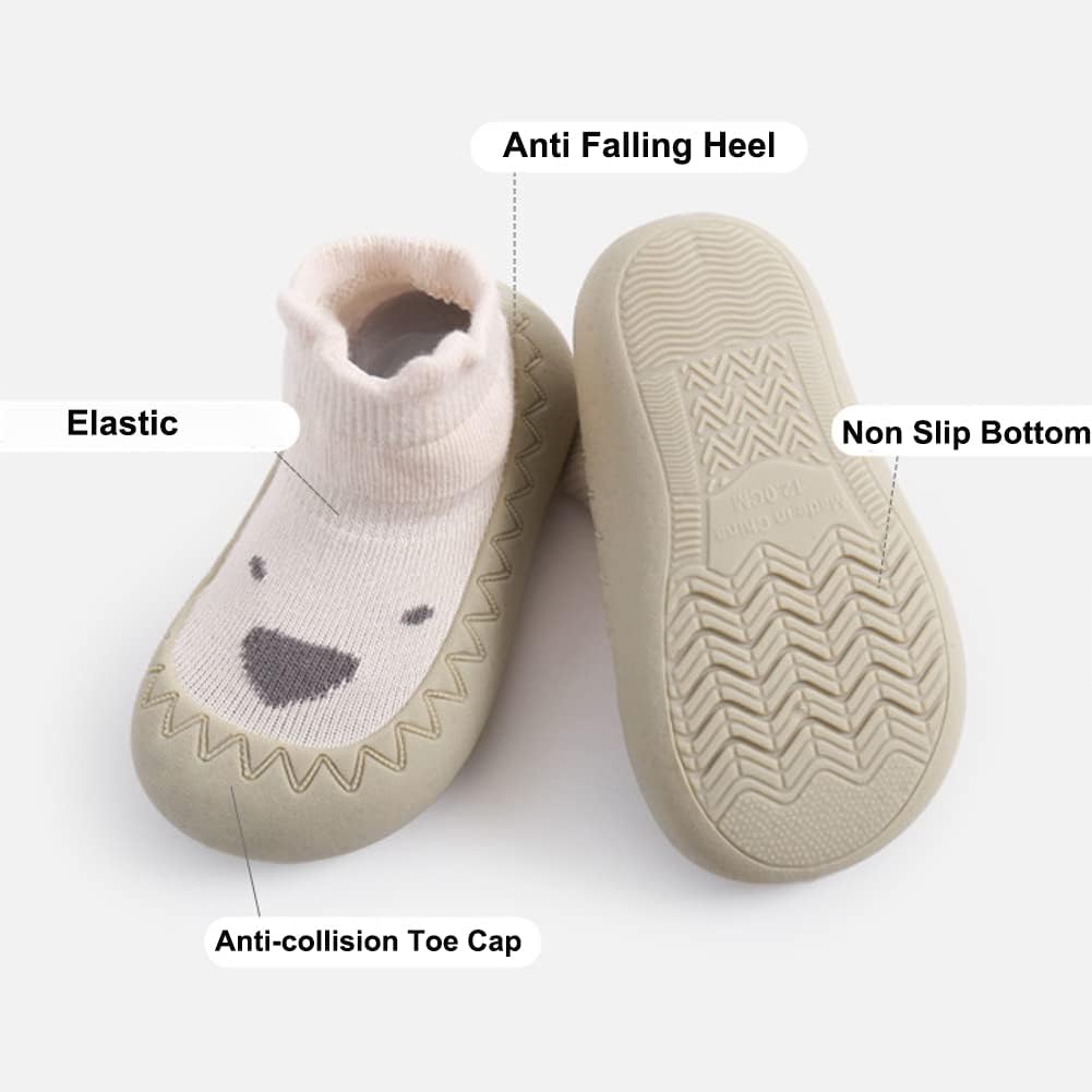 ExegaweBaby Exuberance Cartoon Non-Slip Sock Shoes