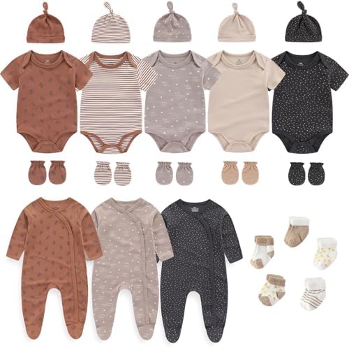 New Born Clothes Cotton Layette Gift Set Unisex Baby Outfit Accessories