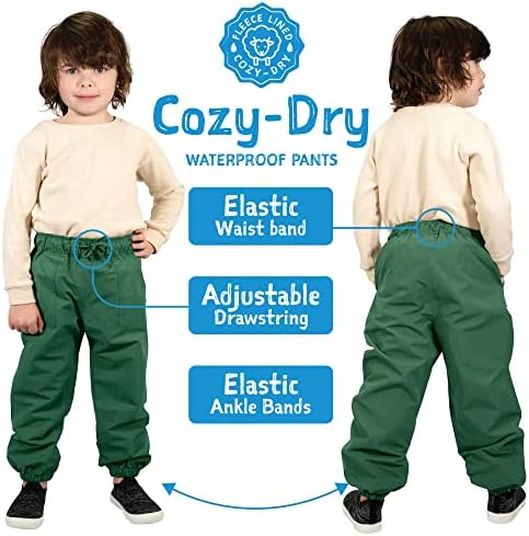 Warm and Dry Snow Pants for Kids Stayprotected SoftshellPants with Fleece Liner